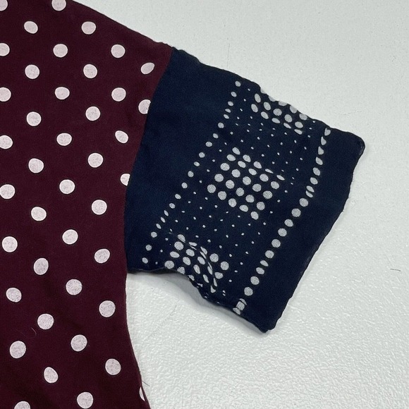 Anthropologie Women’s Size Small Lilis Closet Boxey Polka Dot Blouse Top - Picture 12 of 12